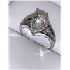 Image 2 : Vera Wang Styled ladies 1.0 Carat Pear cut Solitaire Cluster Ring size 7