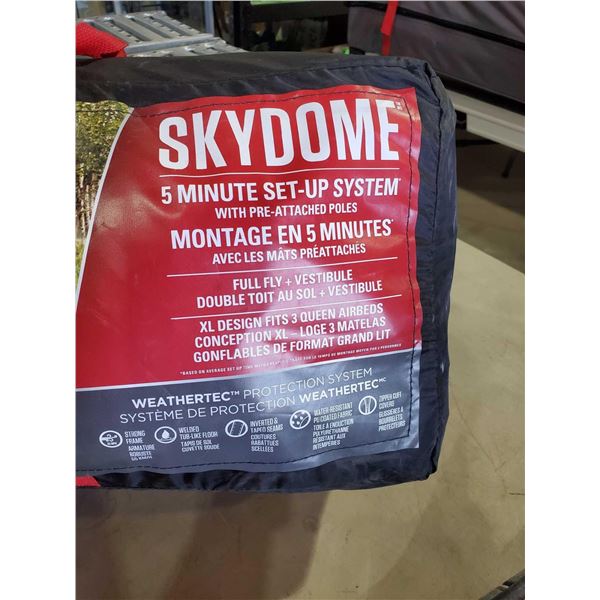 Coleman Skydome  Tent - Fits 3 Queen Size Airbeds - 5 Min Set Up OUT OF BOX - SOLD AS IS