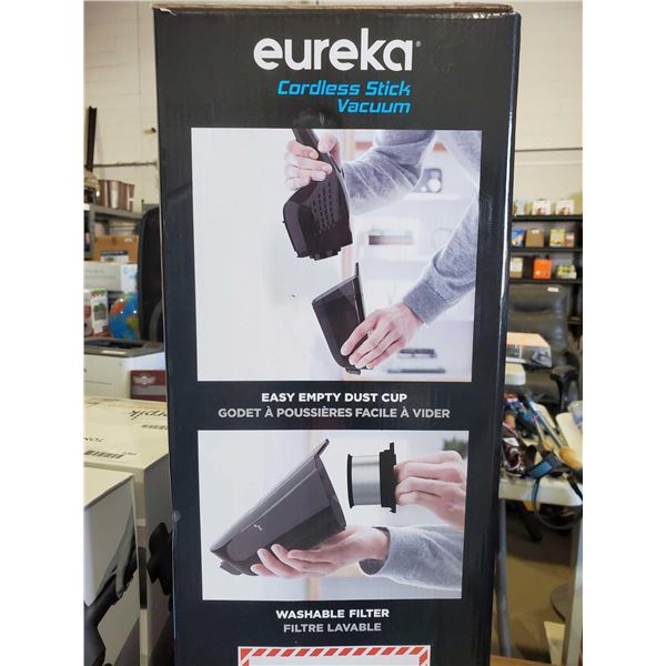 Eureka Cordless Stick Vacuum - Up to 60 Minute Run time on a charge - OPEN BOX - SOLD AS IS