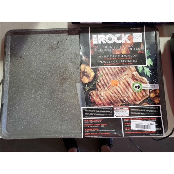 Starfrit The Rock Nonstick 12 1/2-Inch X 18-Inch Reversible Grill/griddle Pan - OPEN BOX - SOLD AS I