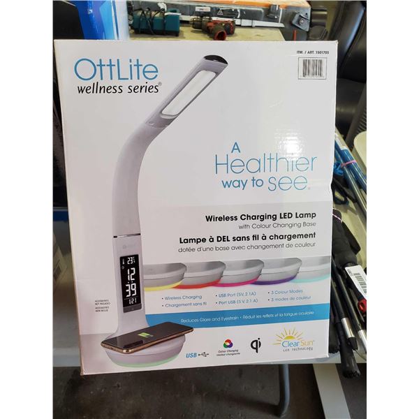 OttLite Wireless Charging LED Lamp - OPEN BOX - SOLD AS IS