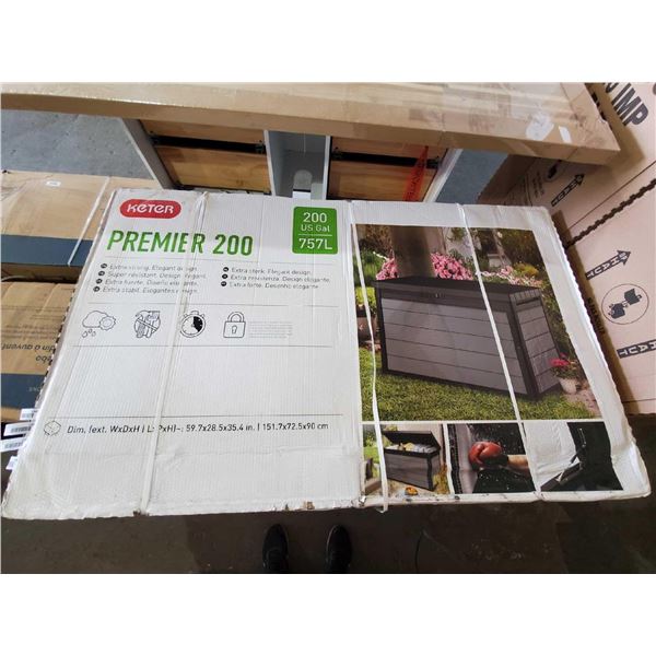 NEW Keter Premier 200 Gal Deck Box 60 x 28 x 35 inch