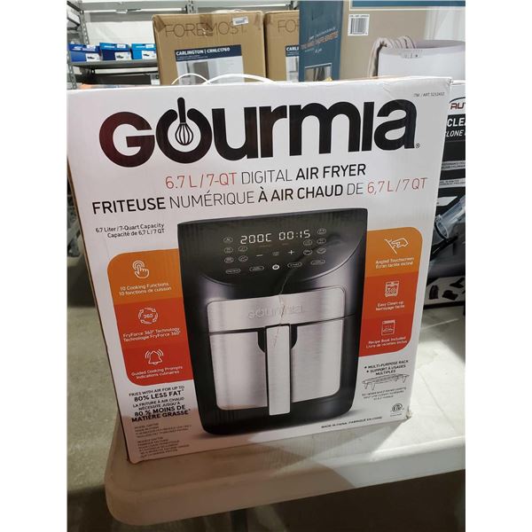 Gourmia 6.7L/ 7 Qt Digital Air Fryer with 10 cooking functions - OPEN BOX - SOLD AS IS