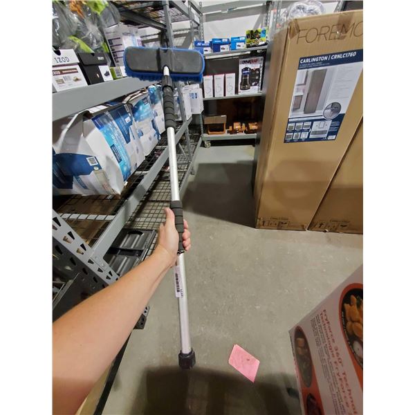 Telescoping Car Wash Scrub Brush - Connects to Garden Hose
