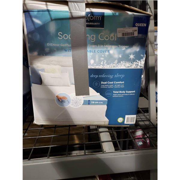NovaForn Queen Size, Soothing Cool Mattress Topper - OPEN BOX - SOLD AS IS