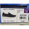 Image 2 : Men's Size 10 Skechers Slip on Sneakers Black- OPEN BOX - SOLD AS IS