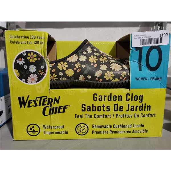 Western Chief Garden Clogs -  Women's size 10 - OPEN BOX - SOLD AS IS