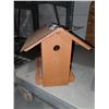 Image 2 : Handmade Hanging Bird Feeder with Shingled Roof