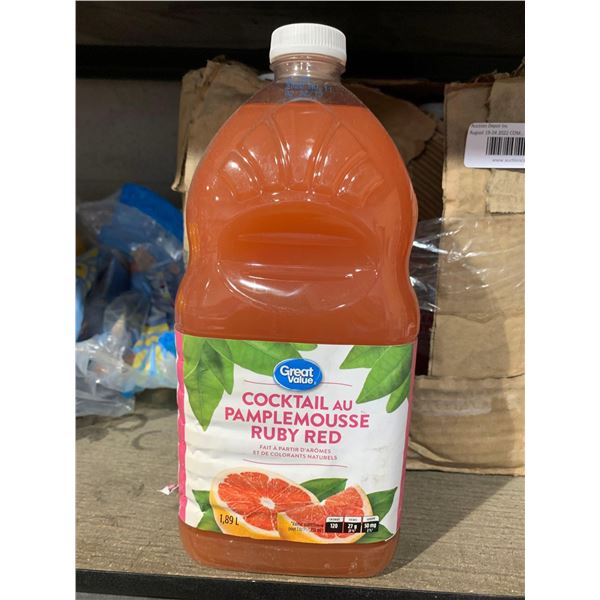 Great Value Ruby Red Grapefruit Cocktail  6x1.89L