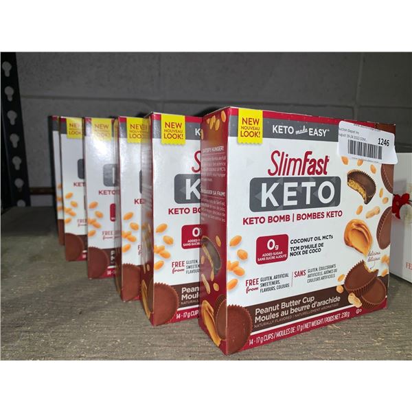 Slim Fast Keto Peanut Butter Bombs - 6X 238g