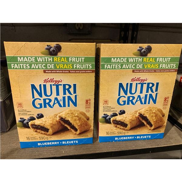 Nutri Grain Blueberry Fruit Bars Lot of 2 x 16