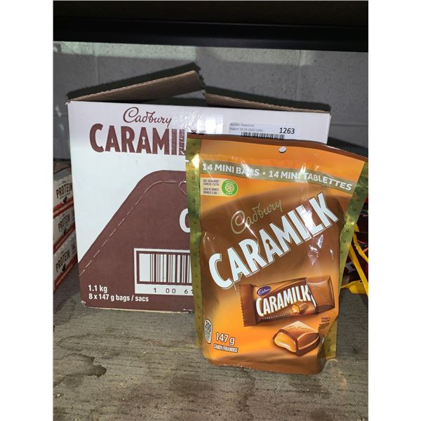 Cadbury Caramilk Minis 8x147g bags