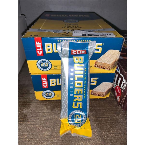 Cliff Builders Chocolate Peanut Butter Protein Bars 2x (12 x 68g)