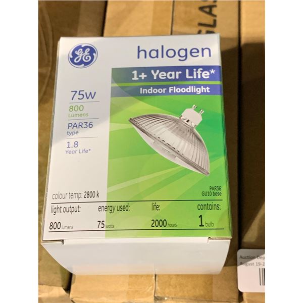GE Halogen 75W Indoor Floodlight Bulbs 3x6 count