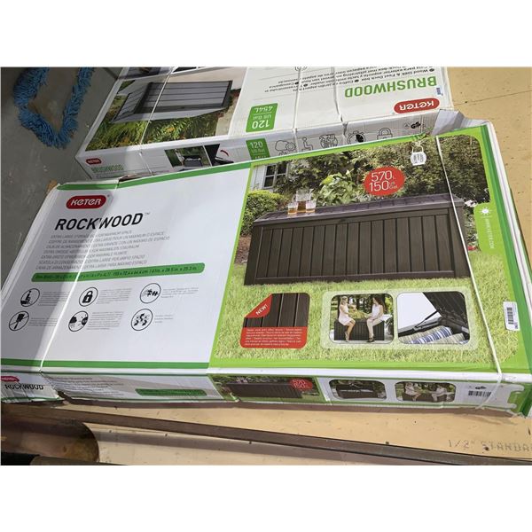 Keter Rockwood Extra Large Storage Box (61in x 28.5in x 25.3in)