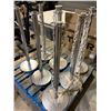Image 2 : Lot of 7 Metal & Chain Crowd Line Barriers
