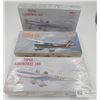 Image 1 : Three Airplane Model Kits Two Sealed in Boxes