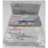 Image 2 : Three Airplane Model Kits Two Sealed in Boxes