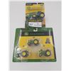 Image 2 : Ertl John Deere Tractor Set and John Tractor w/Loader 1:64 Diecast