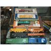 Image 1 : Bachman Santa Fe Locomotive Lot Plus Ten Train Cars HO Scale