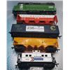 Image 1 : Burlington Northern 2098 Locomotive and Four Train Cars Lot