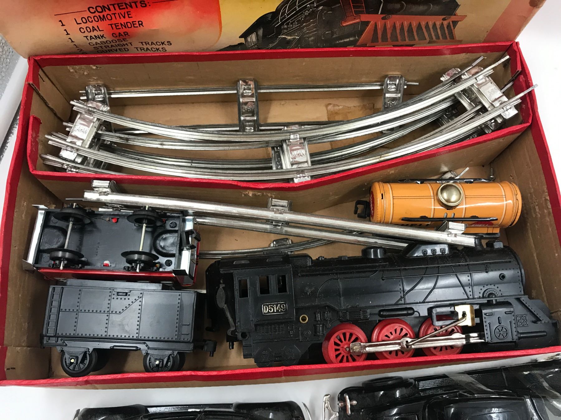 Battery Powered Model Train Set and Vintage Model Cars