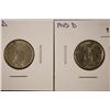 2-1945-D U.S. PHILIPPINES SILVER 20 CENTAVOS.  BU