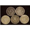 Image 1 : 1935,41,42&2-1943 SOUTH AFRICA SILVER 3 PENCE