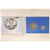 Image 2 : 2 SILVER CLASSICS: 1944-D WALKING LIBERTY HALF &