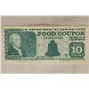 Image 1 : 1991 US DEPT OF AGRICULTURE $10 FOOD COUPON (CU)