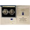 Image 2 : 1992 UNITED KINGDOM 2 COIN SILVER PROOF TEN PENCE