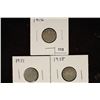 Image 1 : 1916, 1921 AND 1928 CANADA SILVER 10 CENTS