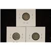 Image 2 : 1916, 1921 AND 1928 CANADA SILVER 10 CENTS
