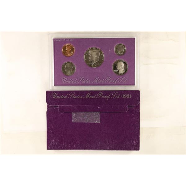 1991 US PROOF SET (WITH BOX)