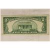 Image 2 : 1953 U.S. $5 SILVER CERTIFICATE, BLUE SEAL.