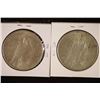 Image 2 : 2-1922 PEACE SILVER DOLLARS