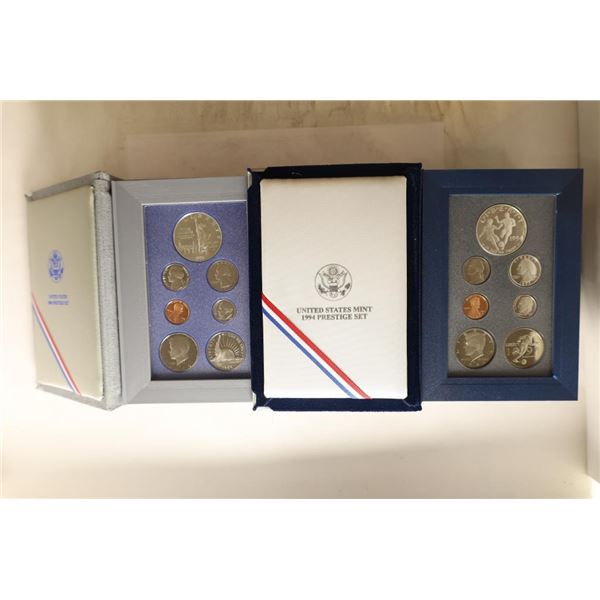 2-US PRESTIGE PROOF SETS: 1994 WORLD CUP AND