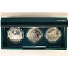 Image 1 : 1994 U.S. VETERANS 3 COIN COMMEMERATIVE SILVER $1