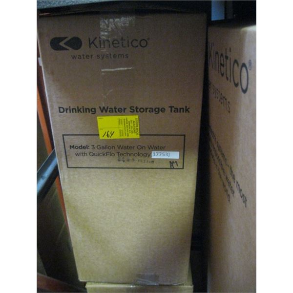 KINETICO 3 GALLON DRINKING WATER STORAGE TANK