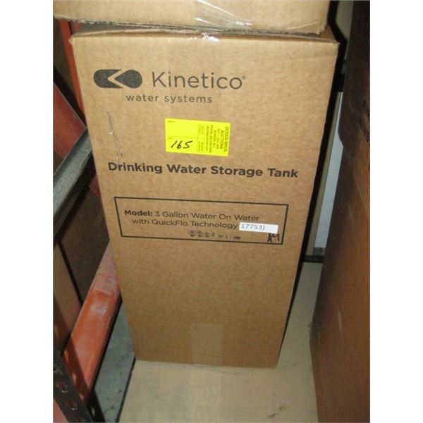 KINETICO 3 GALLON DRINKING WATER STORAGE TANK