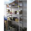 Image 1 : 39"X80" METAL SHELF W/WOOD SHELVES