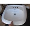 Image 1 : WHITE AMERICAN STANDARD WALL MOUNT SINK W/4" CENTER W/OVERFLOW