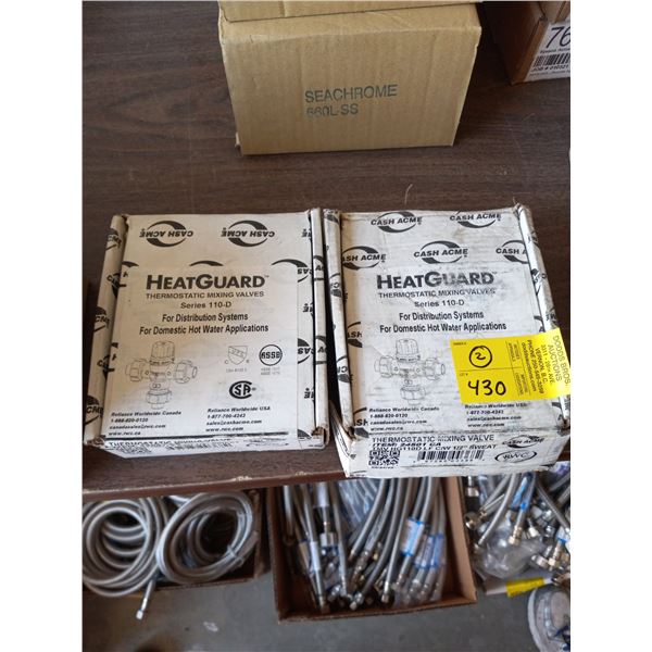 2 HEATGUARD THERMOSTATIC MIXING VALVES SERIES 110-D