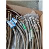 Image 2 : BOX W/ STAINLESS STEEL BRAIDED REINFORCED HOSE, TOILET SUPPLY, LAVATORY SUPPLY, ETC.