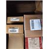 Image 2 : BOX OF MISC., TRANSFORMER, MOTOR RUN CAPACITOR, UNIVERSAL FIREPLACE REPLACEMENT VALVE, IGNITER, HIGH