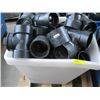 Image 2 : BIN OF 3" ABS PIPE FITTINGS