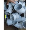 Image 2 : BIN OF GRAY 4" PIPE FITTINGS, PVC