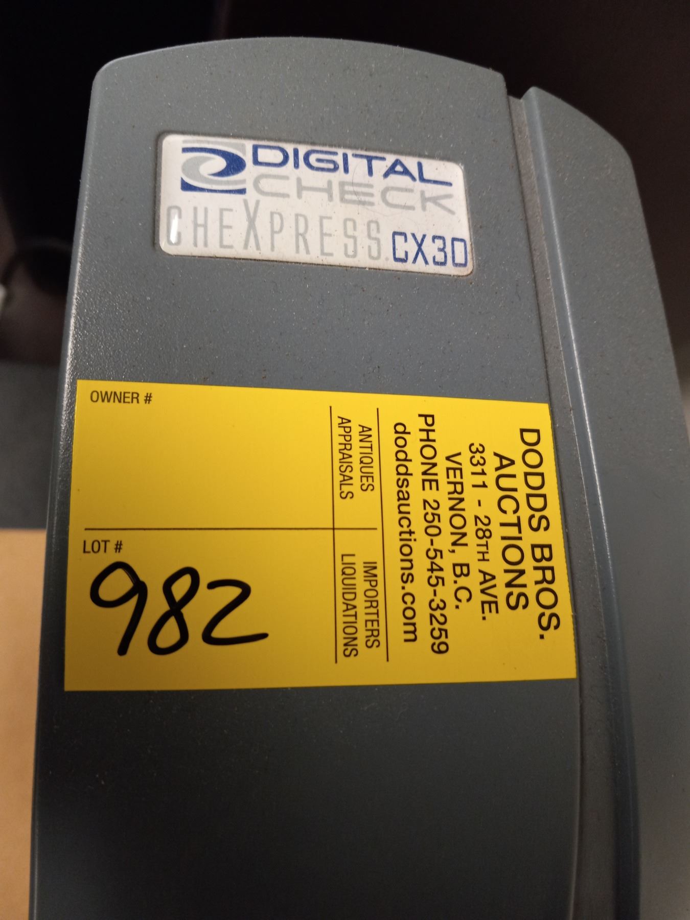 DIGITAL CHECK EXPRESS CX30 CHEQUE READER