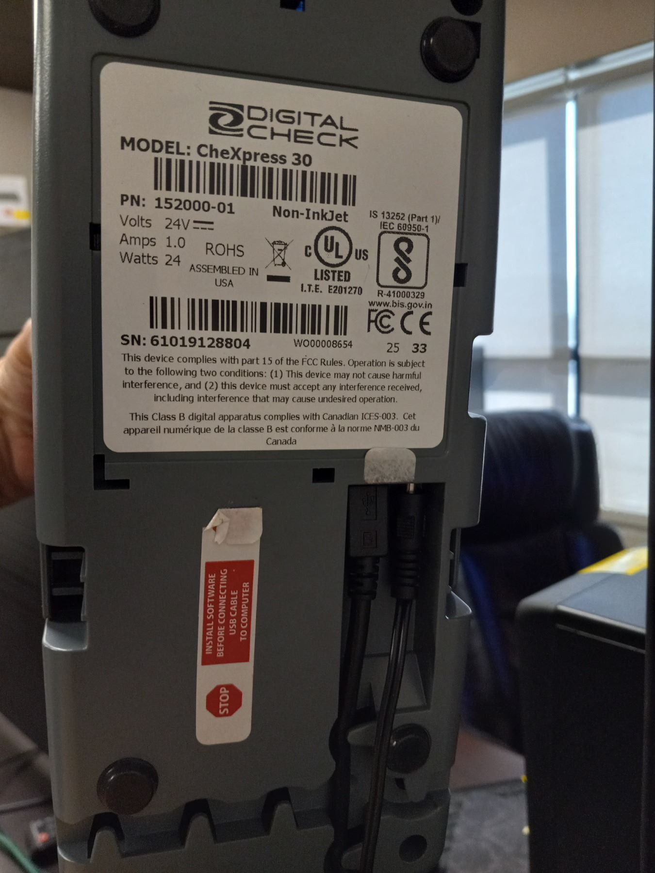 DIGITAL CHECK EXPRESS CX30 CHEQUE READER