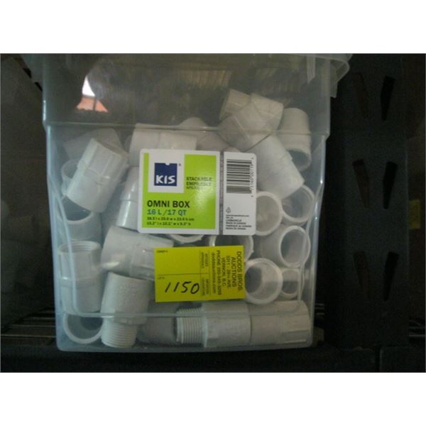 BOX OF PVC FITTINGS